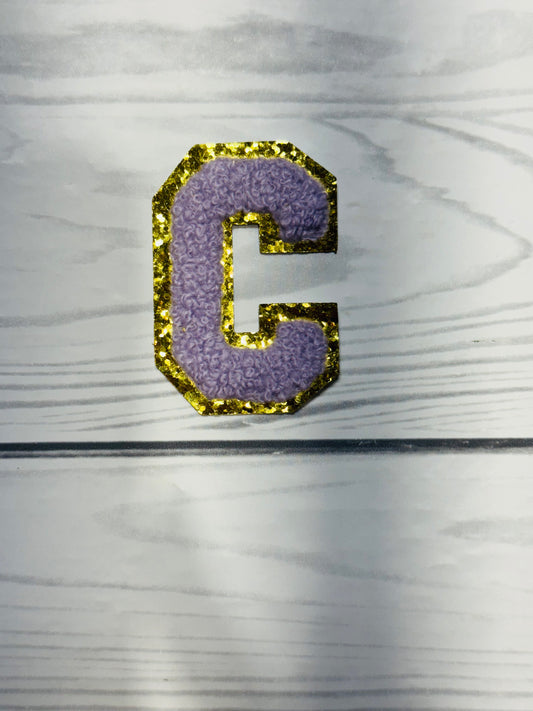 C PURPLE GOLD GLITTER
