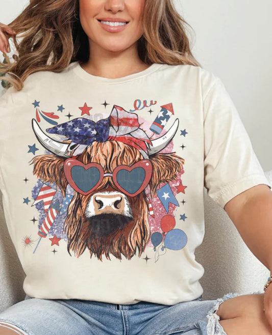 4th of july cow