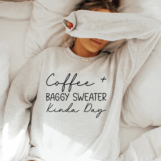 COFFEE AND BAGGY SWEATER
